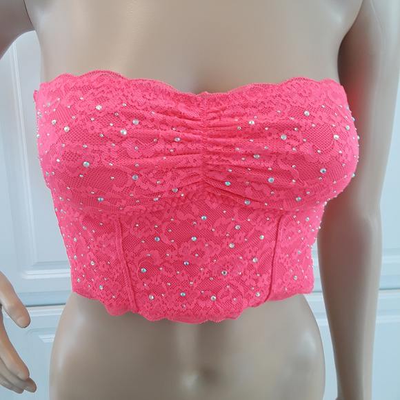 PINK Victoria's Secret Other - 🌹 PINK Victoria Secret Lace Bandeau S 🌹